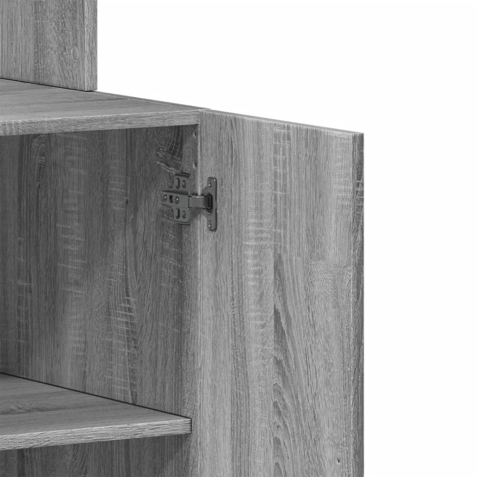 Mueble de cocina madera de ingeniería gris Sonoma 60x50x180