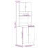 Mueble de cocina madera de ingeniería gris Sonoma 60x50x180