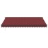 Toldo retráctil manual color burdeos 450x350