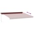 Toldo retráctil manual color burdeos 450x350