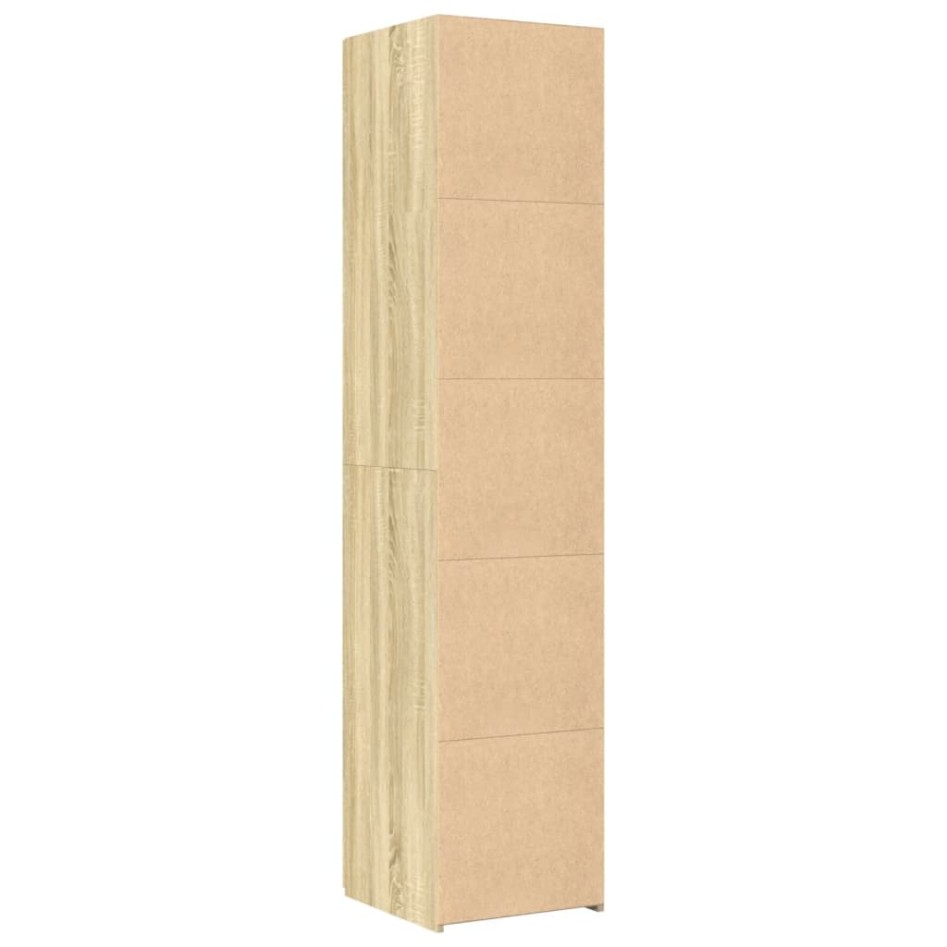 Aparador de madera de ingeniería roble Sonoma 40x42,5x185