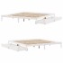 Cama sin colchón madera maciza de pino blanca 180x200