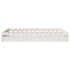 Estructura de cama sin colchón madera de pino blanca 140x200