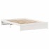 Estructura de cama sin colchón madera de pino blanca 140x200