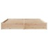Estructura de cama sin colchón madera maciza de pino 180x200