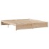 Estructura de cama sin colchón madera maciza de pino 180x200