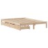 Estructura de cama sin colchón madera de pino maciza 120x200