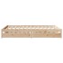 Estructura de cama sin colchón madera de pino maciza 120x200