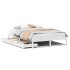Estructura de cama sin colchón madera maciza de pino 160x200