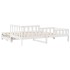 Sofá cama nido con cajones sin colchón blanco 90x200