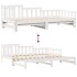 Sofá cama nido con cajones sin colchón blanco 90x200