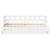 Sofá cama nido con cajones sin colchón blanco 90x200