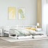 Sofá cama nido con cajones sin colchón blanco 90x190
