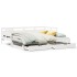 Sofá cama nido con cajones sin colchón blanco 90x190