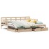 Sofá cama nido con cajones sin colchón 90x200