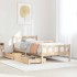 Estructura de cama sin colchón madera maciza de pino 90x190