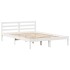 Estructura de cama sin colchón madera de pino blanco 135x190