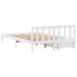 Estructura de cama sin colchón madera de pino blanca 120x200