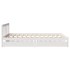Estructura de cama sin colchón madera de pino blanca 140x200