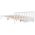 Estructura de cama sin colchón madera de pino blanca 140x200