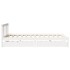 Estructura de cama sin colchón madera de pino blanca 140x200