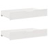 Estructura de cama sin colchón madera de pino blanca 140x200