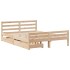 Estructura de cama sin colchón madera maciza de pino 160x200