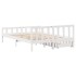 Estructura de cama sin colchón madera maciza de pino 160x200