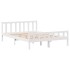 Estructura de cama sin colchón madera maciza de pino 160x200