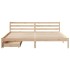 Estructura de cama sin colchón madera maciza de pino 180x200