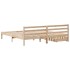 Estructura de cama sin colchón madera maciza de pino 180x200