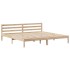 Estructura de cama sin colchón madera maciza de pino 180x200