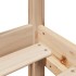 Estructura de cama sin colchón madera maciza de pino 180x200