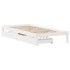 Estructura cama con cajones madera maciza pino blanco 75x190
