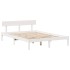Estructura de cama sin colchón madera maciza de pino 160x200