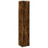 Armario estrecho madera ingeniería roble ahumado 40x42,5x225