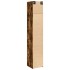 Armario estrecho madera ingeniería roble ahumado 40x42,5x225