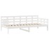 Sofá cama con cajones madera maciza de pino blanco 90x200