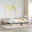 Sofá cama nido con cajones sin colchón 80x200 cm
