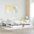 Sofá cama nido con cajones sin colchón blanco 80x200