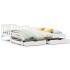 Sofá cama nido con cajones sin colchón blanco 80x200
