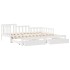 Sofá cama nido con cajones sin colchón blanco 80x200
