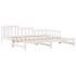 Sofá cama nido con cajones sin colchón blanco 80x200