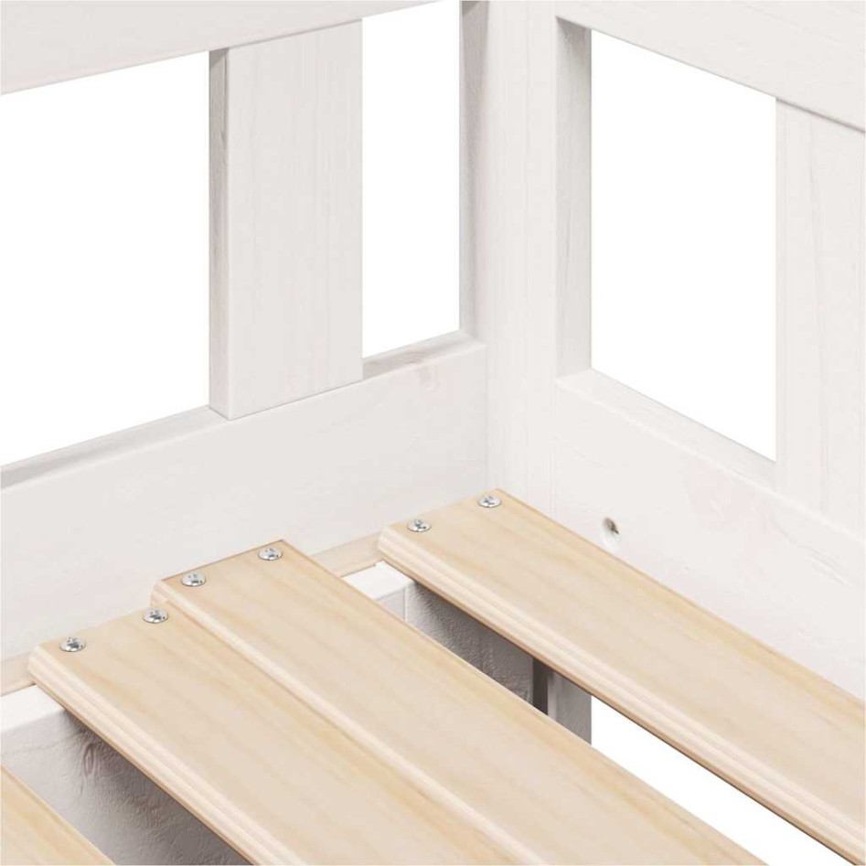 Sofá cama nido con cajones sin colchón blanco 80x200