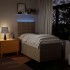 Cama box spring con colchón tela color crema 100x200