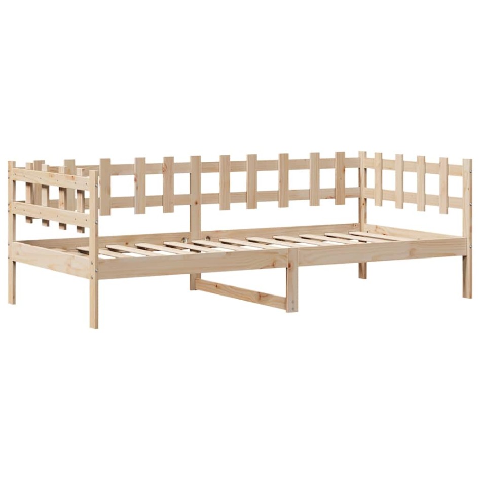 Sofá cama con cajones madera maciza de pino 80x200