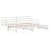 Sofá cama nido con cajones sin colchón blanco 90x200