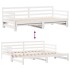 Sofá cama nido con cajones sin colchón blanco 90x200