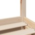 Estructura de cama sin colchón madera maciza de pino 90x200