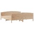 Estructura de cama sin colchón madera maciza de pino 180x200